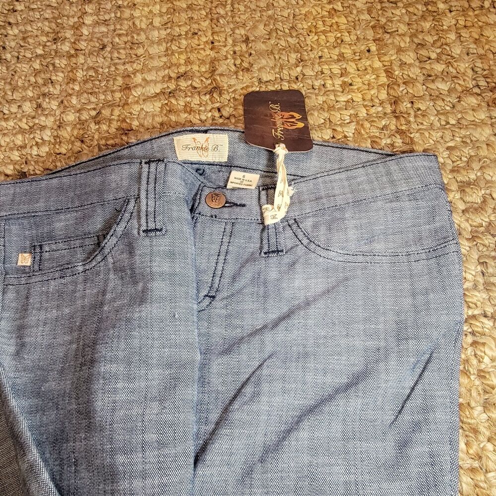 Frankie B Ultra Low Rise Jeans Vintage y2K Denim Pants Bootcut Flare Preppy 6 34 - Picture 6 of 7